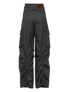 Andersson Bell Tanya gathered cargo trousers - Grijs