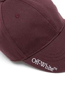 Off-White Pet met geborduurd logo - Rood