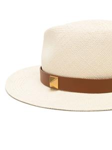 Valentino Garavani Rockstud-detail fedora hat - Beige