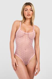 Boohoo Ditsy Flower One Piece, Pink