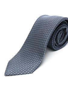 Zegna Zijden stropdas - Blauw