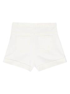 TWINSET button-detail denim shorts - Wit