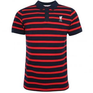 Liverpool FC Mens Stripe Polo Shirt