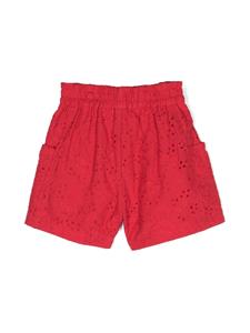 Monnalisa Broderie anglaise shorts - Rood