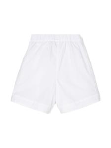Aspesi Kids bow-embellished poplin shorts - Wit