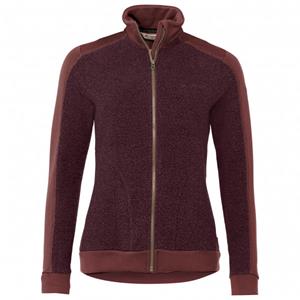 Vaude  Women's Skomer Wool Fleece Jacket - Fleecevest, bruin/rood