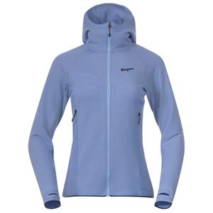 Bergans  Women's Tind Merino Hood Jacket - Merinovest, blauw