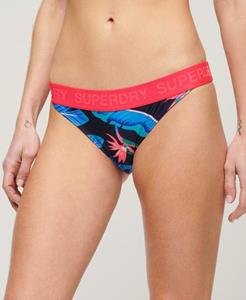 Superdry Vrouwen Classic Bikinibroekje met Logo Blauw