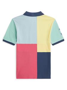 Ralph Lauren Kids Poloshirt met colourblocking - Rood