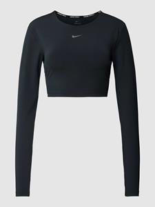 Nike Training Kort shirt met lange mouwen en labelprint