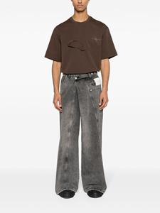 Feng Chen Wang Asymmetrische jeans - Zwart