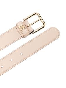 Dolce & Gabbana logo-lettering leather belt - Roze