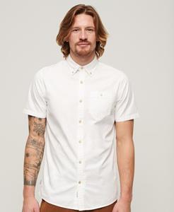 Superdry Mannen Merchant Store - Overhemd met Korte Mouwen Wit