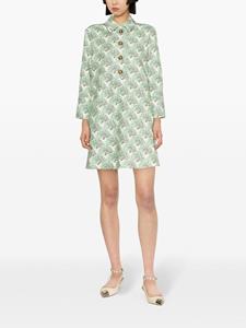 La DoubleJ Mini-jurk met jacquard - Groen