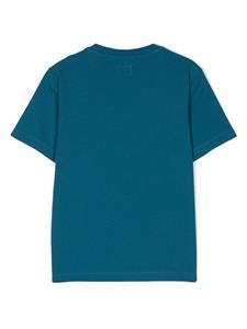 C.P. Company Kids logo-print cotton T-shirt - Blauw