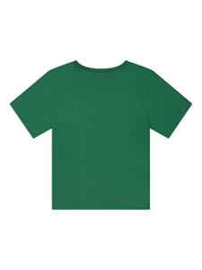 Dolce & Gabbana Kids logo-patch cotton T-shirt - Groen