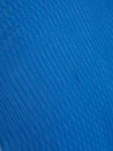 Issey Miyake Geplooide sjaal met veren - Blauw