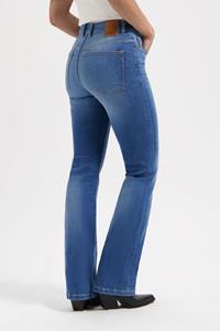 Kuyichi Damen vegan Jeans Zoé High Rise Bootcut Standard Blau