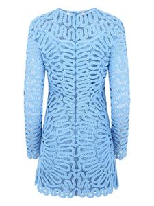 Simkhai McCall crochet-embroidered minidress - Blauw