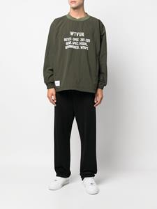 WTAPS Sweater met tekst - Groen