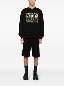 Versace Jeans Couture Katoenen sweater met logoprint - Zwart