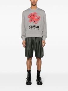 Kenzo Drawn Varsity cotton sweatshirt - Grijs