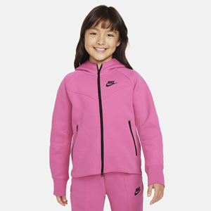 Nike Sportswear Tech Fleece Hoodie met rits over de hele lengte voor meisjes - Roze