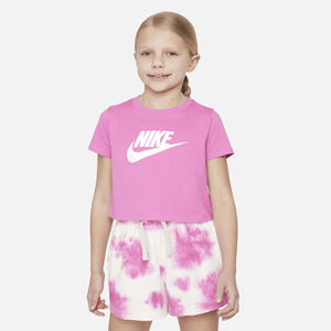 NIKE Sportswear Cropped T-Shirt Mädchen 620 - playful pink/white