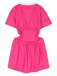 Missoni Kids cut-out cotton dress - Roze