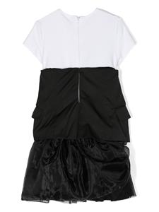 Karl Lagerfeld Kids Gelaagde jurk - Zwart