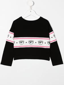 Chiara Ferragni Kids Sweater met logoprint - Zwart