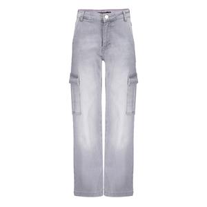 Frankie & Liberty Meisjes jeans broek cargo - Independent - Grijs denim