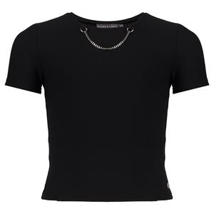 Frankie & Liberty Meisjes t-shirt - Mila - Zwart