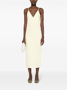 Calvin Klein Midi-jurk met V-hals - Geel