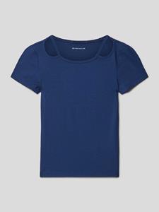 TOM TAILOR T-Shirt Cropped T-Shirt mit LENZING(TM) ECOVERO(TM)