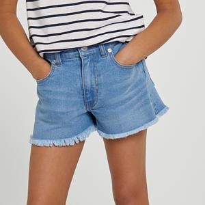 LA REDOUTE COLLECTIONS Short in jeans met franjes