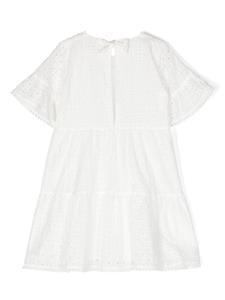Liu Jo Kids broderie-anglaise cotton dress - Wit