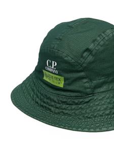 C.P. Company logo-print bucket hat - Groen