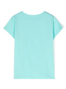 Liu Jo Kids dog-print cotton T-shirt - Blauw