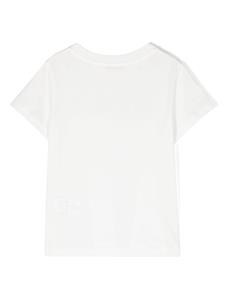 Missoni Kids logo-embellished cotton T-shirt - Wit