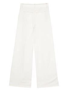 TWINSET mid-rise wide-leg jeans - Wit