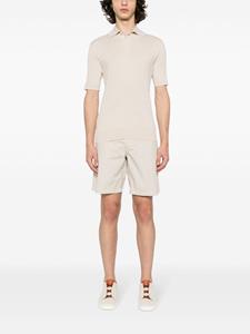 Brunello Cucinelli chunky-ribbed polo shirt - Beige