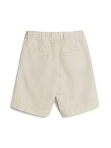 Brunello Cucinelli Kids Bermuda shorts met trekkoordtaille - Wit
