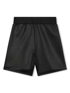 Dkny Kids Gestreepte bermuda shorts met logopatch - Zwart