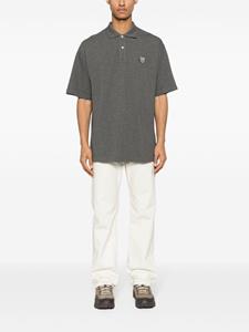 Maison Kitsuné Poloshirt met vossenpatroon - Grijs