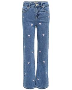 KIDS ONLY Weite Jeans KOGJUICY WIDE LEG HEART EMB DNM JEANS