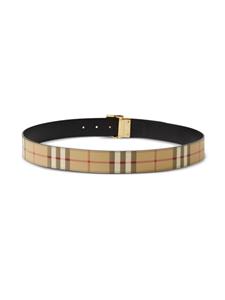 Burberry TB-buckle checked belt - Bruin