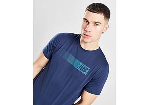New Balance Essential Graphic T-Shirt - Blue- Heren