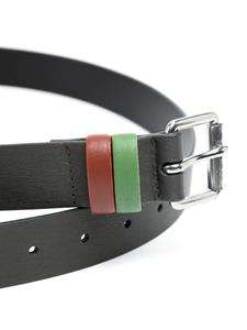 Paul Smith buckled leather belt - Groen