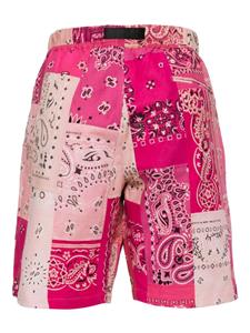 Readymade patchwork bandana-print cotton shorts - Roze